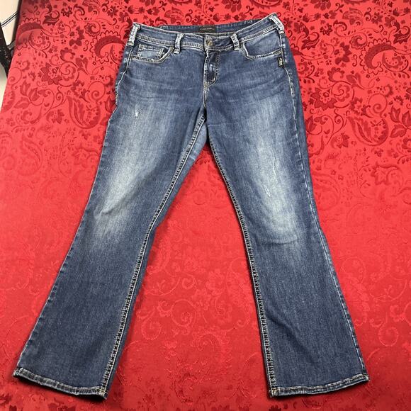 Silver Elyse Slim Boot Jeans Womens 30x29‎ Cowgirl Y2K Flare Denim - Picture 1 of 10